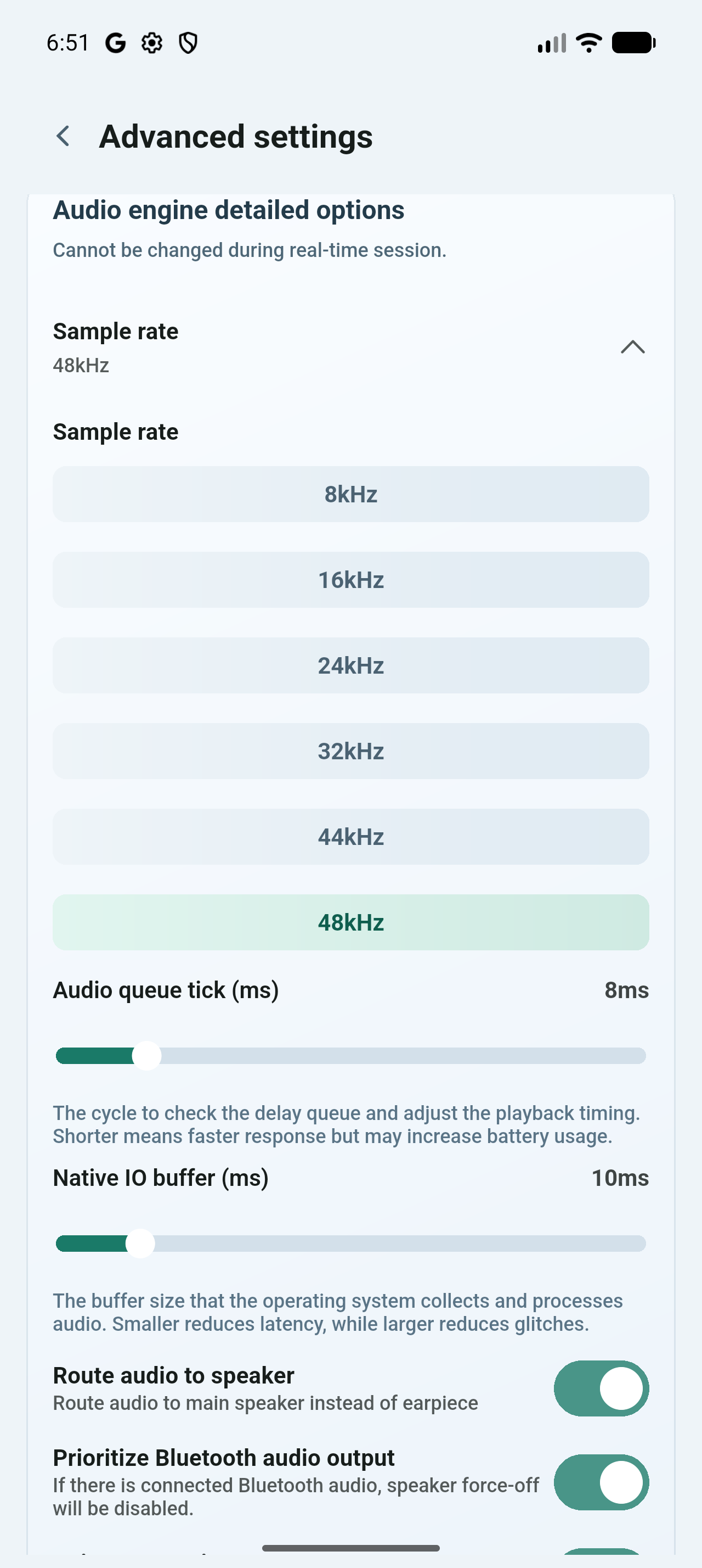 EchoMoment β Advanced settings